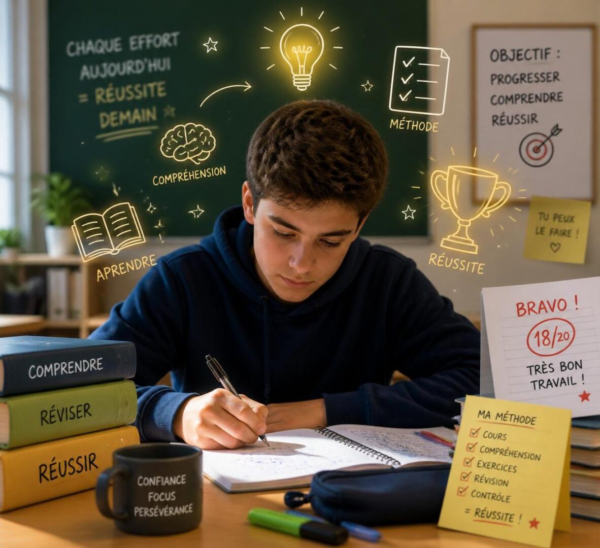 découvrez comment transformer votre compréhension des cours en réussites aux contrôles grâce à des méthodes efficaces et adaptées.