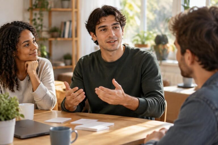 parlez anglais à l’oral sans paniquer grâce à des scripts simples et des phrases utiles pour gagner en confiance dans vos conversations.
